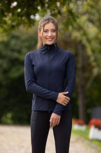 Covalliero Active – damska bluza treningowa granatowa