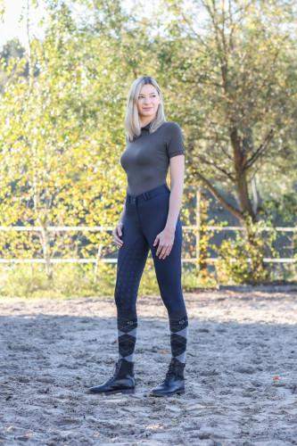 Bryczesy ClassicStar, damskie, granatowy, Covalliero