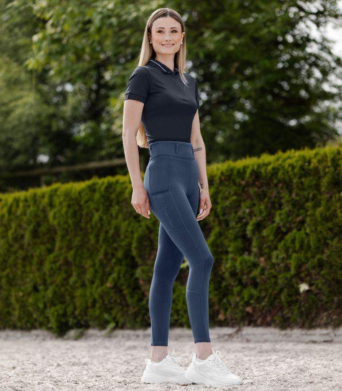 Legginsy jeździeckie damskie ELLA GLAM, night blue, ELT Waldhausen