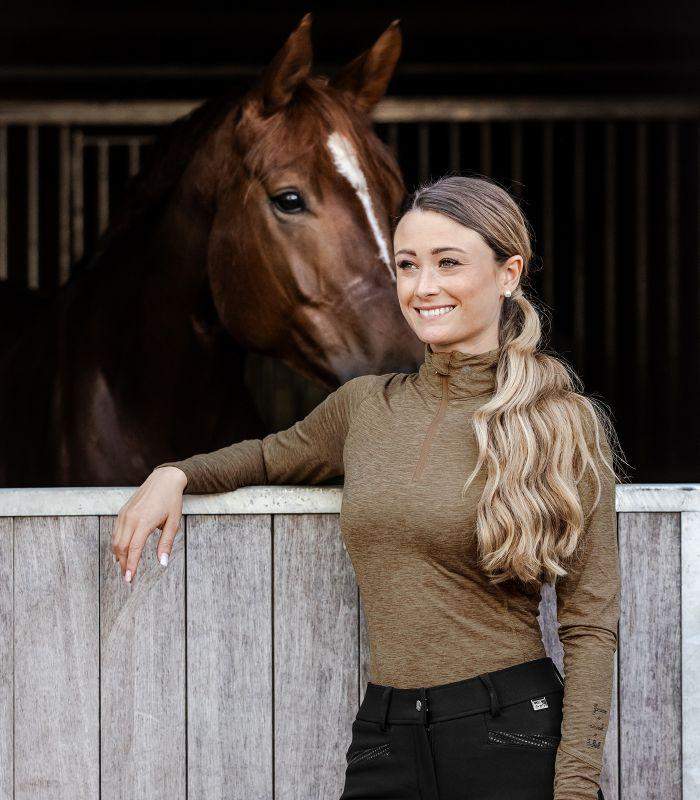 ELT Milano – damska bluza funkcyjna beż