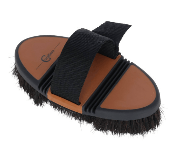Szczotka Flex HorseHair 2K, brązowy/czarny, 18,5 cm, Covalliero