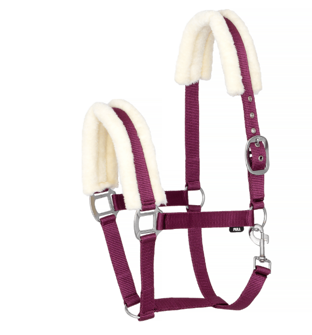 Kantar z futerkiem START MinkPadded burgundowy