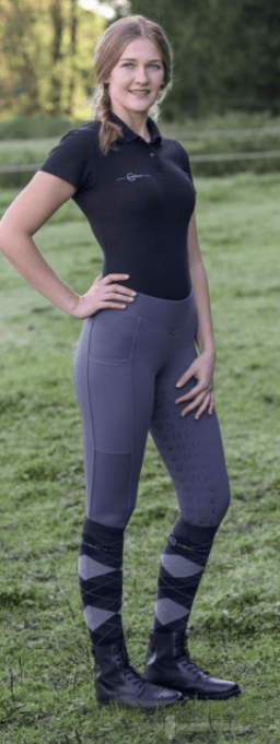 Bryczesy ClassicStar, damskie, grafitowy, Covalliero